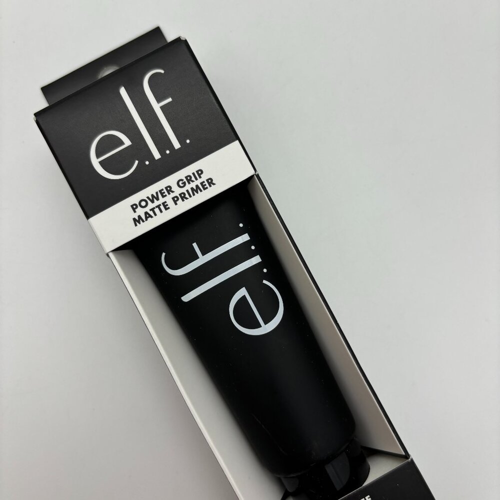 e.l.f. Power Grip Matte Mattifying Primer, Clear Transparent, Long-Lasting Wear